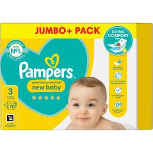 ผ้าอ้อมเด็กสำเร็จรูปคุณภาพพรีเมียม ขนาด 3 จำนวน 70 ชิ้น สำหรับเด็กน้ำหนัก 6-10 กก. ผ่านการทดสอบทางผิวหนัง - Product Image 1