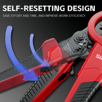 Warna-warni 0.08-10mm2 Tang Yang dapat disesuaikan 28-7awg alat Crimping tangan untuk Terminal blok konektor listrik