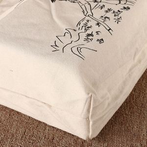Cotton Bag Custom 16oz Canvas <b>Backpack</b> with Inner Zipper Pocket Bottom No Sides Canvas Tote Bag - Product Image 2