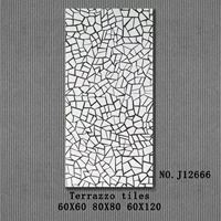 Liquidación barata superficie mate mármol gris terrazo patrón azulejo 60x60 60X120 para restaurante apartamento Hotel garaje-moderno
