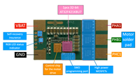 Contrôleur de moteur ESC unique électronique AT32 150A, prise en charge LiPo 14S, IP67 pour les grands drones FPV et les UAV industriels et la robotique