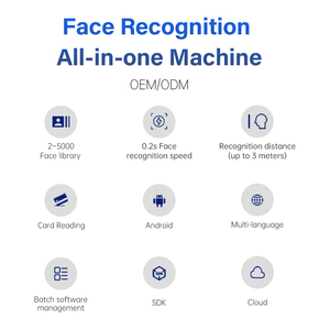 7 Inch Attendance Machine Biometric Terminal System Access Control Biometric Device <strong>Face</strong> <strong>Recognition</strong> With Custom Logo Support - Product Image 3