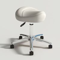 Tabouret de salon moderne pivotant en cuir synthétique avec roulettes réglables pour salle à manger, salle de sport, salle de bain, salon, atelier