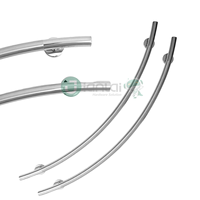 Poignée de traction unilatérale en forme de nœud, noire mate, pour portes métalliques en acier, vente en gros en Chine