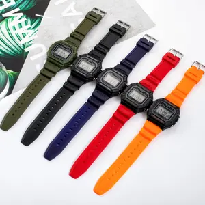 JINJWY moda 3ATM impermeable deportes hombres reloj cronógrafo accesorios hombres reloj LED reloj digital
