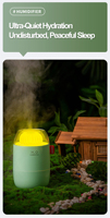 Humidificateur portable mini capsule 280 ml à ions négatifs, alimenté par USB/électrique, avec lumière LED à changement de couleur, ultra-silencieux (<36 dB)