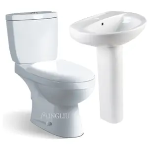 Cheap Ceramic Bathroom Dual Flushing Toilet 2 Piece Sanitary Ware Toilet Closet