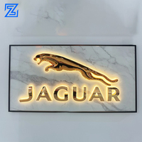 Papan Tanda LED Akrilik, Layar LED, Huruf 3D Backlit, Papan Tanda Dinding untuk Perusahaan Otomotif, Rumah Sakit, Papan Tanda Halo Terang Luar Ruangan, Bersertifikasi CE