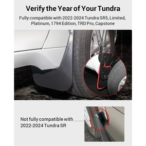 Venta directa de fábrica 2022-24 <span class=keywords><strong>Toyota</strong></span> Tantu <span class=keywords><strong>Tundra</strong></span> guardabarros accesorios de modificación de neumáticos de coche tejas de barro - Product Image 2
