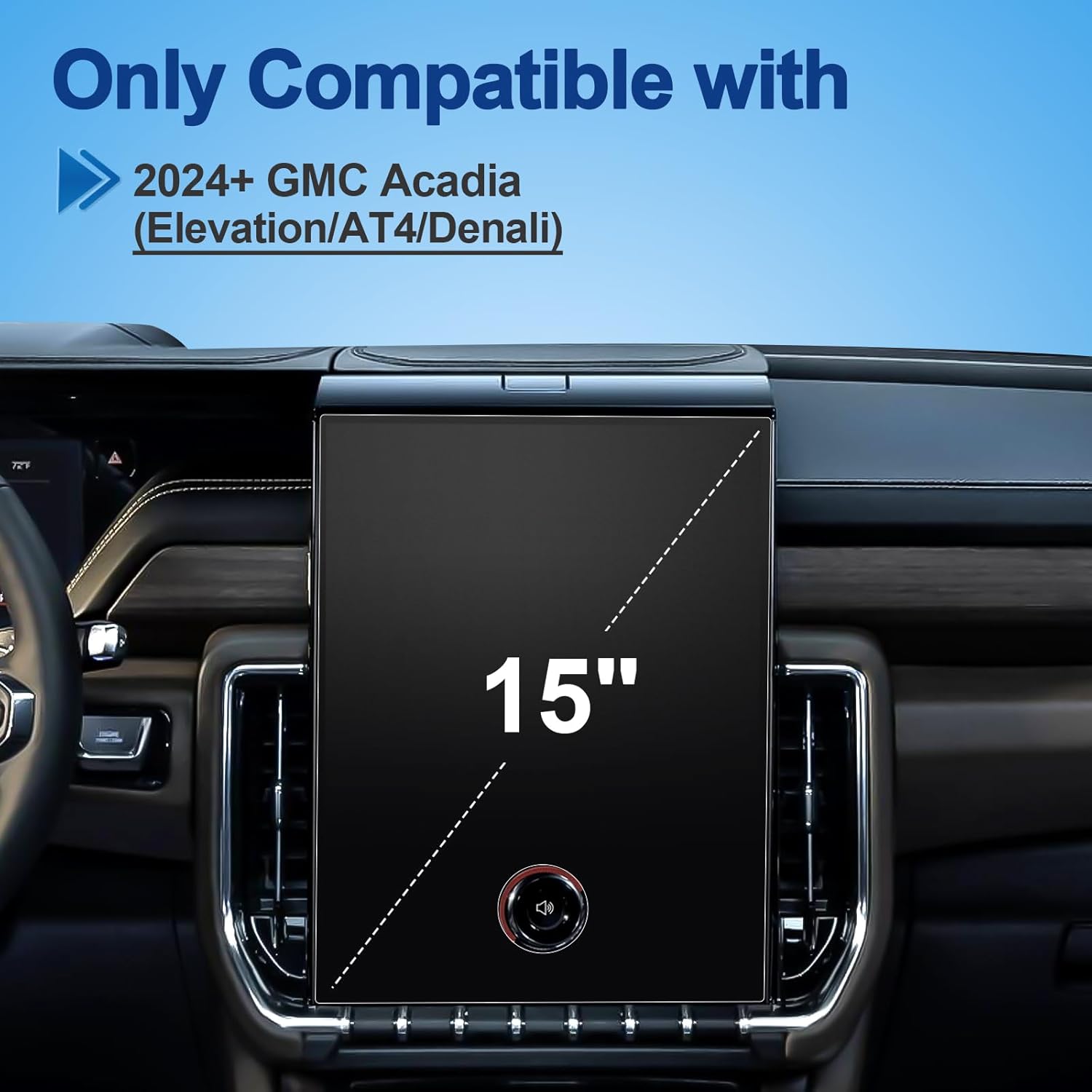 Pellicola In Vetro Temperato 9H Per GMC Acadia 2023 2022 2021-2017 (SLE/SLT/AT4/Denali) - Anti-impronta, Alta Definizione, Facile Installazione - 4