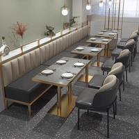 Chaises de restaurant et tables en marbre pour hôtels et cafés, mobilier de restauration avec banquettes – Offre Spéciale