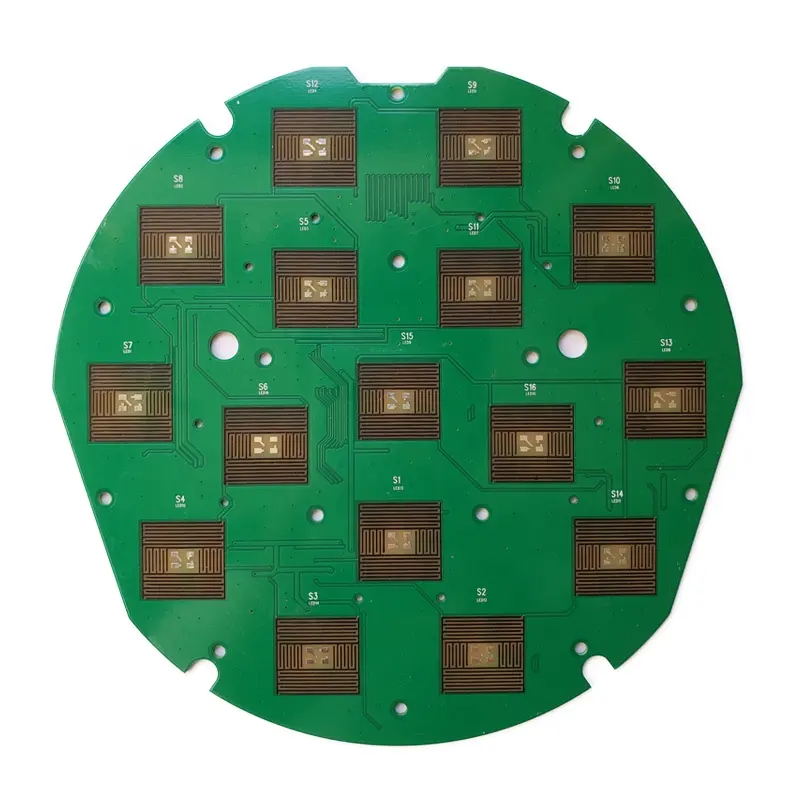 Mass production 1 to 12 layer round remote carbon ink pcb and printed circuit board