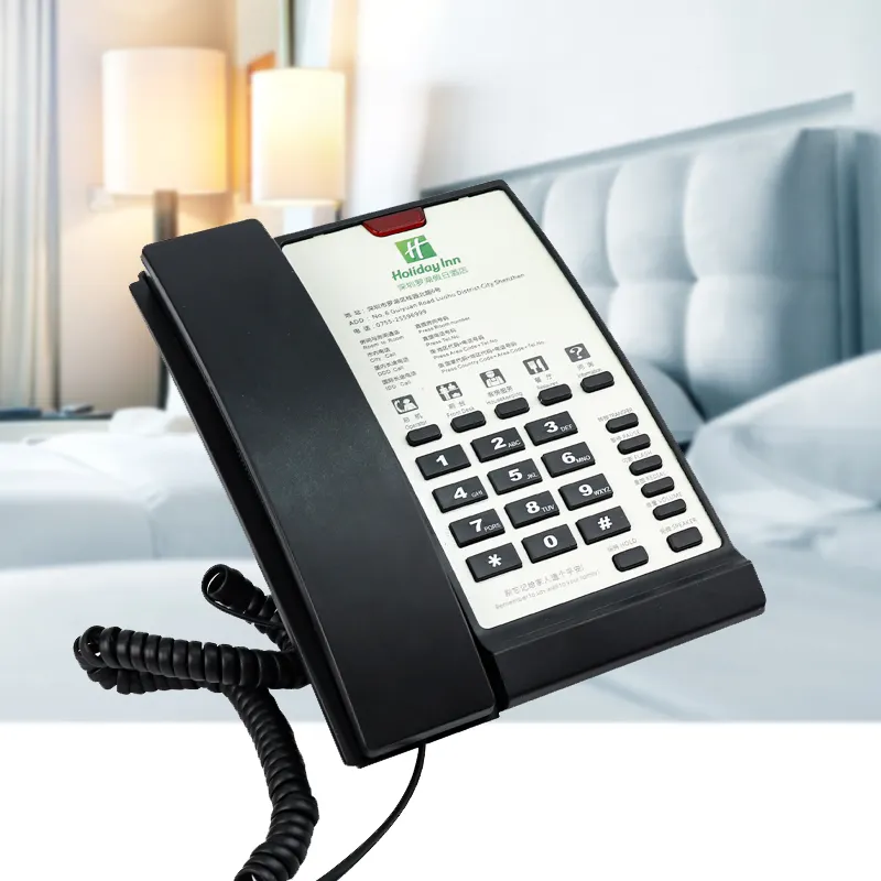 Bathroom Telephone Hotel Professional Waterproof Digital Telephone 0/5/10 One-touch Service Button Beige/black