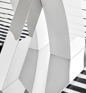 Mesa de Comedor Extensible de Estilo Nórdico con Panel Superior de MDF, Plegable, Cuadrada, para 6 Personas, Juego de Mesas de Comedor de Lujo - Product Image 3