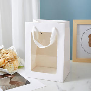 Bolsas de Regalo Transparentes con Ventana, Bolsas de Exhibición Blancas, Bolsas de Mano, Bolsas para Regalos - Product Image 1