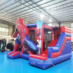 <span class=keywords><strong>Castillo</strong></span> Inflable Comercial de Spider-Man, Casa de Juegos Interior para Niños con Tobogán para Alquiler de Eventos, Duradero - Product Image 6