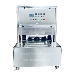 Tray sealing cooked foods skin vacuum packing machines processing fish skin pack machine skin pack tray sealing machine