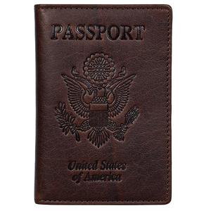 Soporte para pasaporte de cuero genuino diseñado para la cubierta del pasaporte del Reino Unido con elementos esenciales de viaje soporte para pasaporte británico duradero - Product Image 5