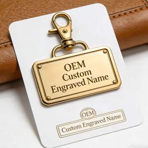 Services de production sur mesure en usine : Étiquettes métalliques pour sacs à main, logos de marque personnalisés en relief, étiquettes métalliques - Product Image 1