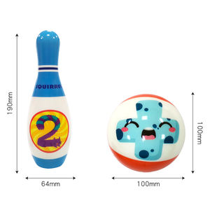 FiveStar 12 pièces haute qualité PU <span class=keywords><strong>mousse</strong></span> doux <span class=keywords><strong>Bowling</strong></span> ensemble intérieur/extérieur enfants jouet <span class=keywords><strong>jeu</strong></span> pour enfants et adultes - Product Image 5