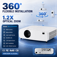Projecteur laser commercial 4500 lumens WXGA pour salle de conférence, école et centre de formation