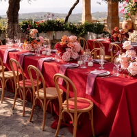 Nappe Moderne Imprimée en Polyester Lavable, Tissage Uni Épais, pour Dîner en Jardin Italien, Fêtes, Hôtels, Événements, Maison