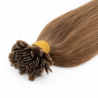 Extensions Flat Tip Vietnamiennes Raw Virgin Cheveux Humains Décolorés Fusion Single Drawn Machine Double Weft.