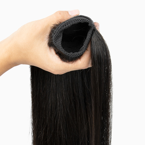 ผมหางม้าต่อสำหรับผู้หญิงผิวดำผมหางม้ายาวบราซิลเลียนทำจากผมหางม้าสีธรรมชาติดีไซน์ใหม่ - Product Image 4