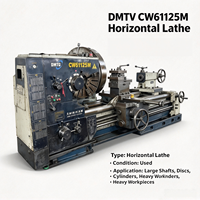 En stock, prêt à l'emploi : Tour horizontal lourd DMTG CW61125M d'occasion pour l'usinage de pièces à brides et à rouleaux