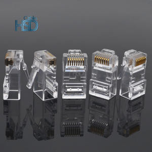 100 шт. в упаковке, высококачественный разъем Cat6 RJ45, проходной Незащищенный проходной разъем UTP, модульные разъемы RJ45 - Product Image 4