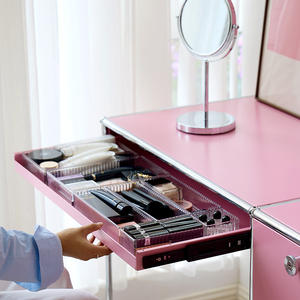 <span class=keywords><strong>Module</strong></span> Coiffeuse Rose Style Bauhaus Meuble de Chambre <span class=keywords><strong>Module</strong></span> en Acier Inoxydable Table de Maquillage Vintage - Product Image 2