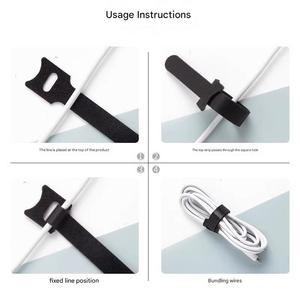 Attaches-câbles réutilisables à boucles auto-agrippantes, largeur 12 mm, longueur 200 mm, sangles Velcro ajustables pour la gestion des câbles de serveurs de centre de données - Product Image 2
