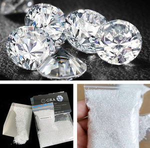 卸売 DEFクリアホワイト 3mm-6.5mm ハート＆アローカット ブリリアント モアサナイトダイヤモンド 認定ルースモアサナイト - Product Image 3