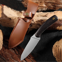 Couteau de cuisine d'extérieur 3,7 pouces, essentiel pour la découpe des os, couteau professionnel pour le camping