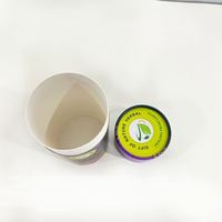Emballage en papier kraft biodégradable de 0,3 oz pour baume à lèvres, déodorant en stick, parfum, thé, forme cylindrique