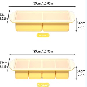Moldes de Silicona para Cubitos de Hielo, Libres de BPA, Reutilizables, con Tapa Extraíble, para Alimentos de Bebé - Product Image 5