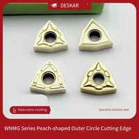 Carbure de tungstène PVD de rotation d'insertions de carbure de WNMG080408-MS enduisant l'OEM personnalisable