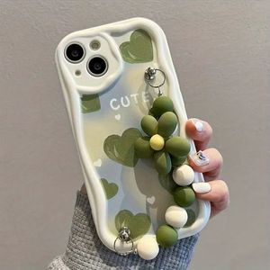 <span class=keywords><strong>Coque</strong></span> de téléphone portable antichoc en TPU souple <span class=keywords><strong>avec</strong></span> lanière de poignet à motif de fleurs de dessin animé mignonnes pour 6-16 Pro Max - Product Image 5