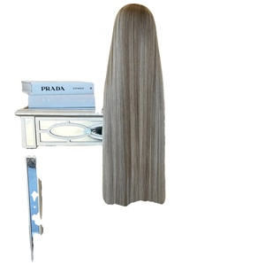 Peluca de cabello humano largo frontal de encaje 13*5 HD de lujo tímido personalizada, calidad de cabello crudo superior de 45 pulgadas con línea de cabello prearrancada para mujeres - Product Image 5