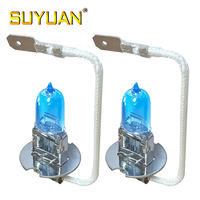 Kit d'ampoules H3 12V 55W 5500K bleu froid super blanc de haute qualité pour feux antibrouillard de véhicule