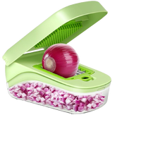 Mandoline Hachoir Manuel Réglable 9 1 Coupe-Fruits et Légumes Antidérapant PP Oignons Carottes Autres Légumes Trancheuse Julienne