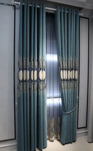 Bắc Âu Lá Hollow Thêu Sheer Rèm Cửa Đơn Giản Thanh Lịch Ánh Sáng Thiết Kế Sang Trọng Cho Cao Cấp Cao Cấp Phòng Khách Phòng Ngủ Biệt Thự - Product Image 5