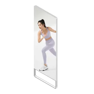 43 inch wall mount digital signage hotel bathroom magic mirror lcd display screens for advertising indoor