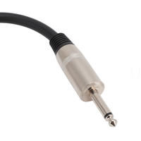 Nouveau connecteur audio mono nickel de 6,35 mm (1 pouce) pour microphone de téléphone, prise jack pour câble de haut-parleur, vente en gros