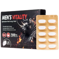 Comprimés de vitalité pour hommes de haute qualité OEM, comprimés naturels à base de plantes pour booster l'énergie masculine, complément alimentaire pour adultes