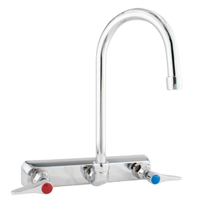 Robinet de cuisine élégant en laiton finition chromée, double poignée, débit fluide, bec flexible orientable à 360 degrés, mitigeur - Product Image 1