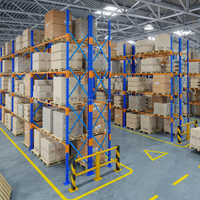 Système de rayonnage sélectif à poutres, rayonnage à palettes robuste, réglable et personnalisé pour entrepôt industriel