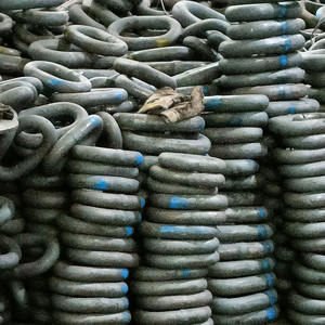 Catena di ancoraggio nera galvanizzata per la nave collegamento marino U2 AM/U3 catena di trascinamento saldata finita zinco - Product Image 6