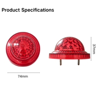 Feu de position latéral LED UFO multicolore étanche IP65 12V 24V pour camions Isuzu Fuso Hino et remorques