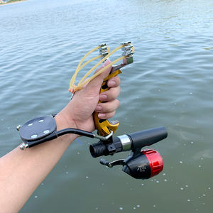 Piaoyu Angeln <span class=keywords><strong>Pro</strong></span> Archery Sling shot Hochwertiges, zusammen klappbares Outdoor-Schieß zubehör aus Aluminium mit Jagd set Gummis chleuder - Product Image 3